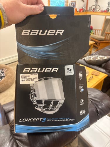 Large Bauer Concept 3 Full Shield Full Cage (Used)
