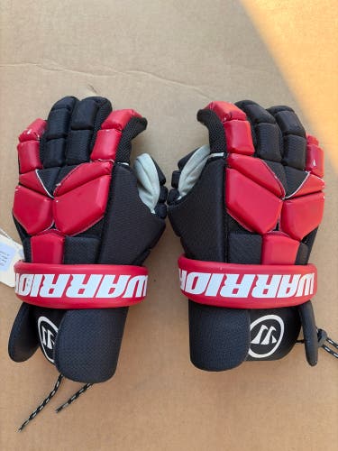 Blue Large Warrior Fatboy Lacrosse Gloves (Used)