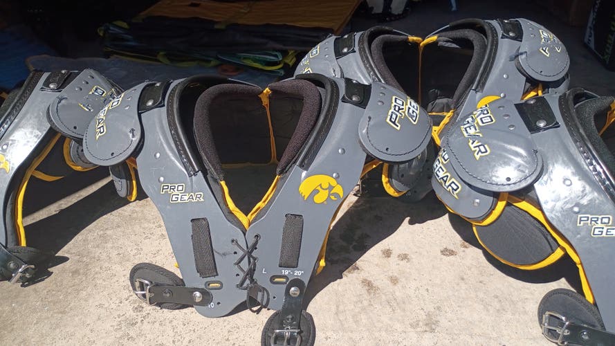 Iowa university team issued  Shoulder Pads with built in backplate(Used)