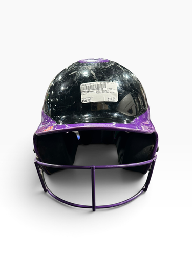 Used RIP-IT BATTING HELMET Batting Helmet w/Mask Purple One Size 11375-S000381645