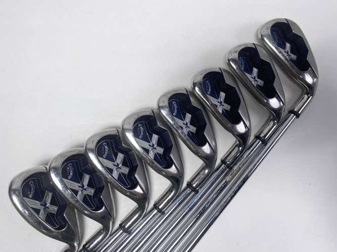 Callaway X-18 Iron Set 4-PW+SW Uniflex Steel Mens RH
