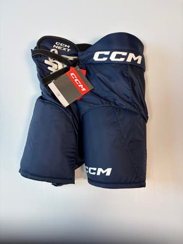 New Junior Medium CCM Next Hockey Pants - Navy