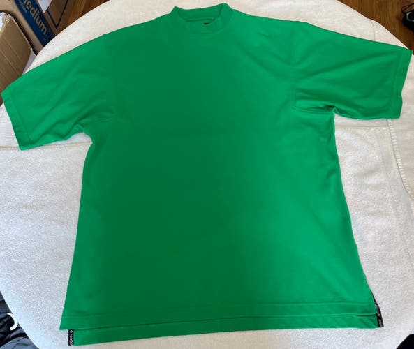 Footjoy Men's Medium Green Performance Mock Neck Golf Shirt Casual Activewear