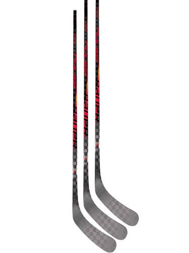 (3-Pack) New Senior Red LH Bauer Pulse, 87 Flex, P92 Curve