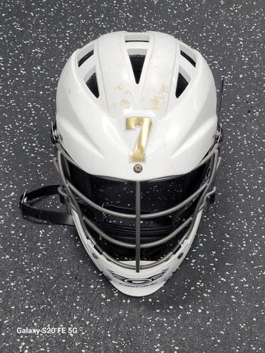 Used Cascade CS-R Lacrosse Helmet White One Size 11849-S000043601