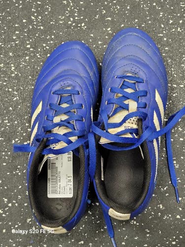 Used Adidas GOLETTO Soccer Cleats Royal Blue Junior 04.5 11849-S000043595