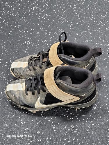 Used Nike TROUT BB/SB Cleats Black Junior 05 11849-S000043680