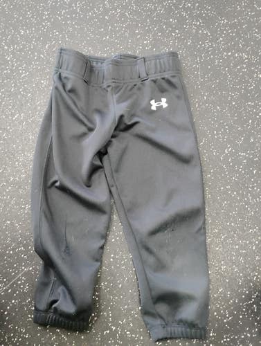 Used Under Armour BLACK PANTS Soccer Goalie Gloves Royal Blue 4 11849-S000043673
