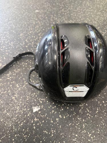 Used CCM NO MASK Hockey Helmet Only Black SM 11849-S000043635