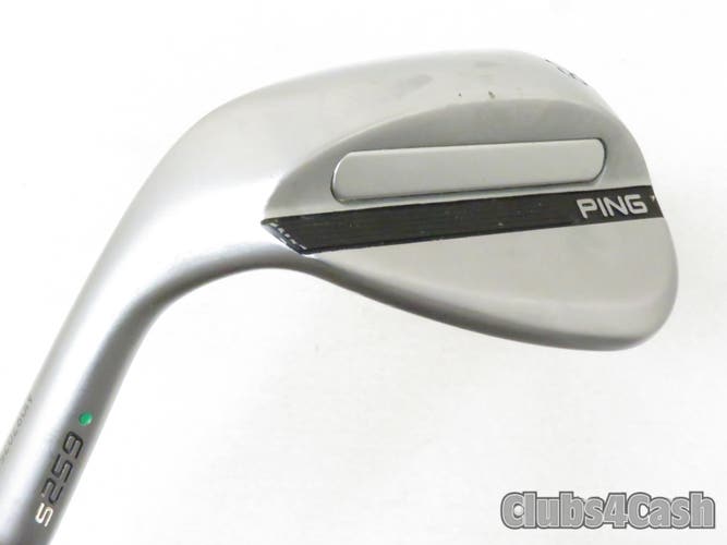PING S259 Wedge Chrome Green Dot True Temper Elevate MPH 95 Stiff 60° H-8 +½" LH