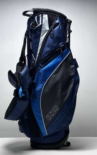 IZZO Lightweight Stand Bag Blue 6-Way Divide Dual Strap Golf Bag