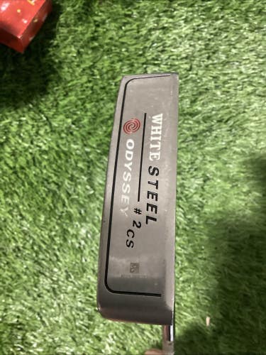 Odyssey White Steel #2 CS Center Shafted Blade Putter 34 Inches