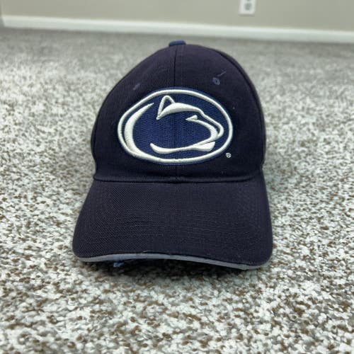 Penn State Nittany Lions Hat Cap 7 1/8 Mens Navy Blue NCAA Football Wool Blend