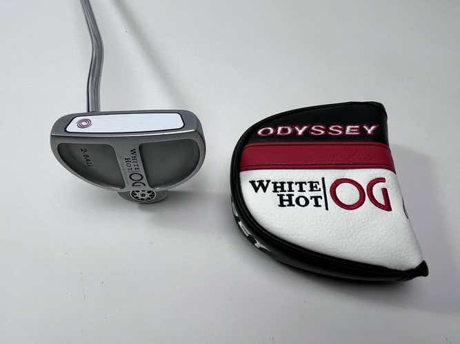 LEFTY Odyssey White Hot OG 2-Ball Putter 38" Mens LH HC JumboMax