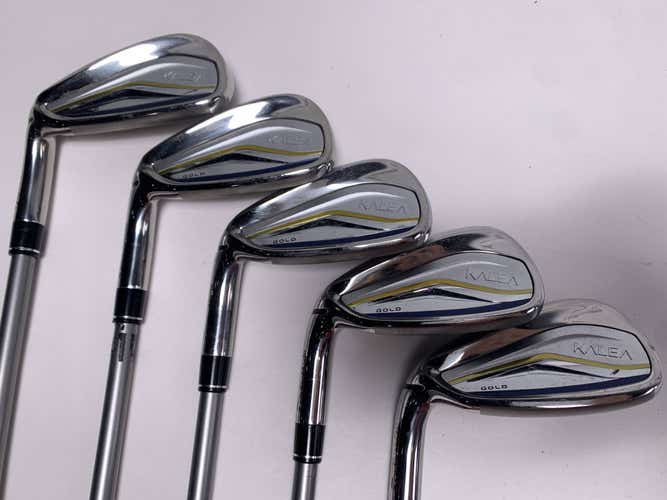 LEFTY TaylorMade Kalea Gold Iron Set 7-PW+SW 40g Ladies LH