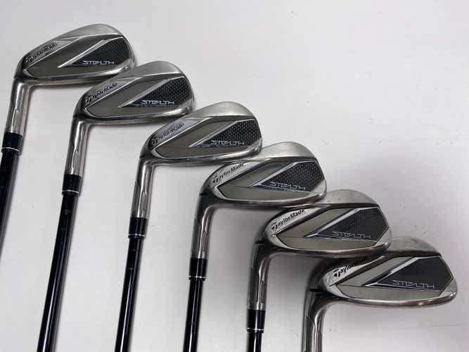 LEFTY TaylorMade Stealth Iron Set 5-PW Fujikura Ventus Red 6R Regular LH