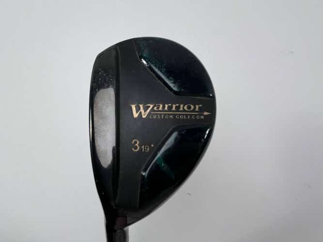 LEFTY Warrior Custom Golf 3 Hybrid 19* Tour 3.1 Stiff LH