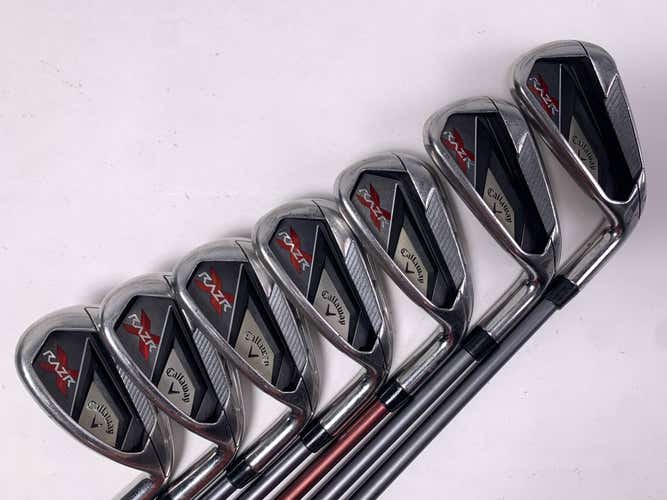 Callaway Razr X Iron Set 6-PW+AW+SW 55g Ladies Graphite Womens RH