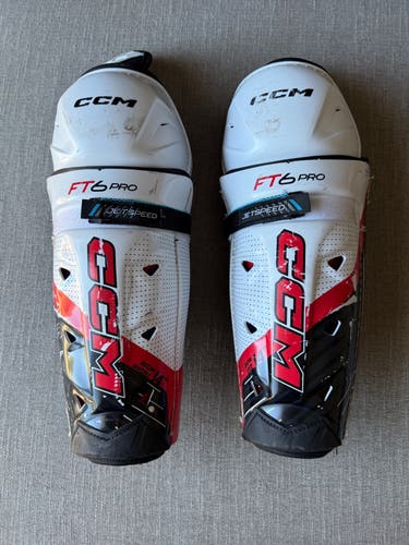 Senior CCM JetSpeed FT6 Pro 14" Shin Pads (Used)