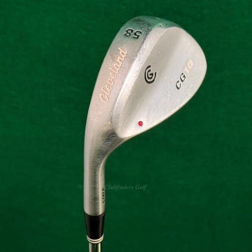 LH Cleveland CG10 CMM Chrome 58 Lob Wedge Dynamic Gold Steel Wedge Flex