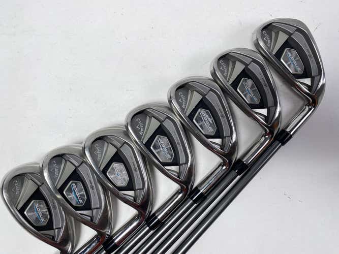 Callaway Rogue X Iron Set 6-PW+GW+SW Aldila Synergy 50g Senior Graphite Mens RH