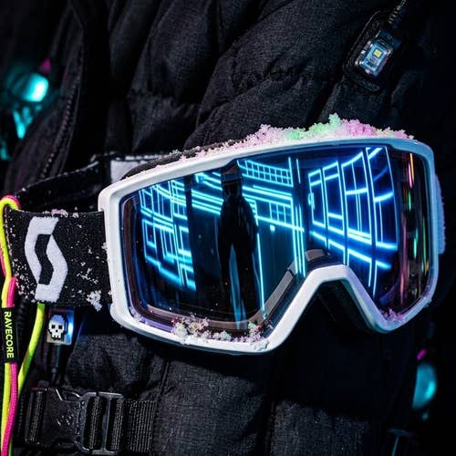 SCOTT Women's Snow Goggles Factor Pro NWT Cyber Y2K Gorpcore Snowcore Rave