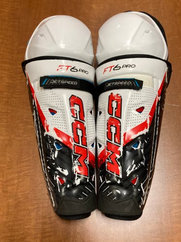 Senior CCM JetSpeed FT6 Pro Shin Pads 15" (Used)