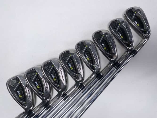 TaylorMade M2 2019 Iron Set 4-PW+AW REAX 88g Stiff Steel Mens RH Midsize Grips