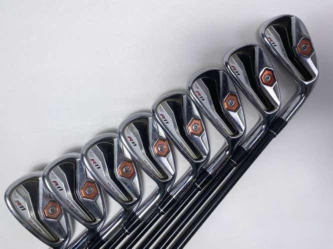 TaylorMade R11 Iron Set 4-PW+AW Fujikura Motore 55g Senior RH Midsize Grips