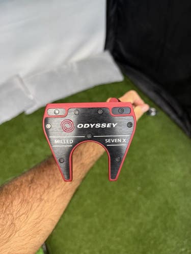 Odyssey Red Milled Seven X Putter Steel Shaft RH W HC 35 Inches