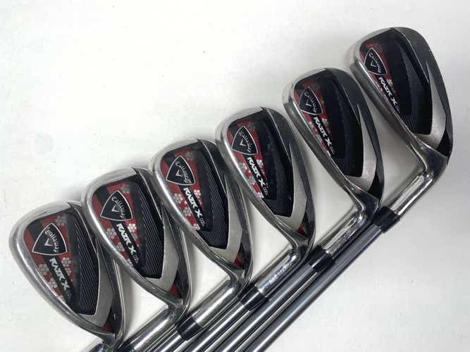 Callaway Razr X HL Iron Set 6-PW+SW 50g Ladies Graphite Womens RH