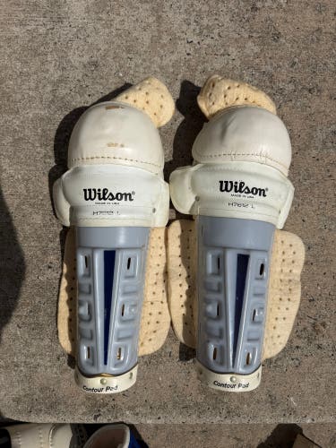 Vintage Wilson Ice Hockey Shin Pads 16" Shin Pads (Used)