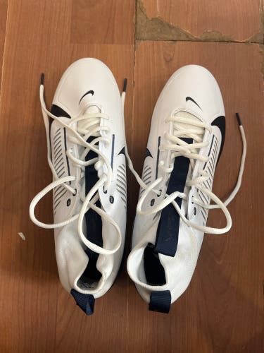 White Men's Size M 11.0 (W 12.0) Adult Nike Vapor edge pro 360 Cleats (New)