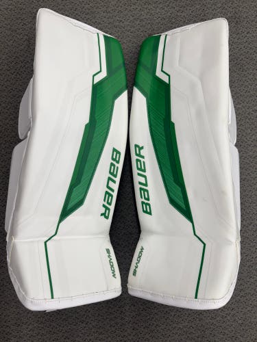 Large Bauer Supreme Shadow Goalie Leg Pads Pro Stock (New) 35” Oettinger Spec Pads
