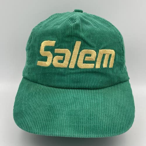Vintage 80s 90s Salem Cigarettes Promo Snapback Hat Corduroy Embroidered Cap