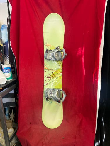 Snowboard: Burton Snowboard All Mountain With Bindings Directional Twin 150 cm (Used)