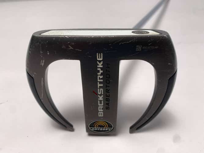 Odyssey Backstryke Sabertooth Putter 35" SuperStroke Fatso 5.0 Mens RH