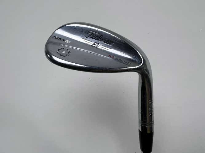 Titleist Vokey SM6 Tour Chrome Wedge 58* 8 Bounce M-Grind Wedge Steel Mens RH