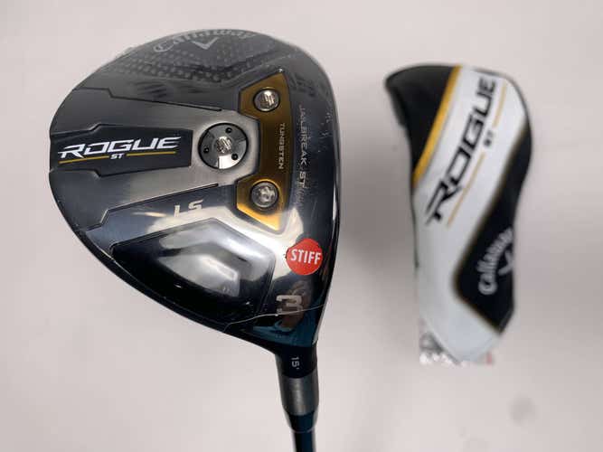 Callaway Rogue ST LS 3 Fairway Wood 15* Tensei White AV XLink Stiff RH HC NEW
