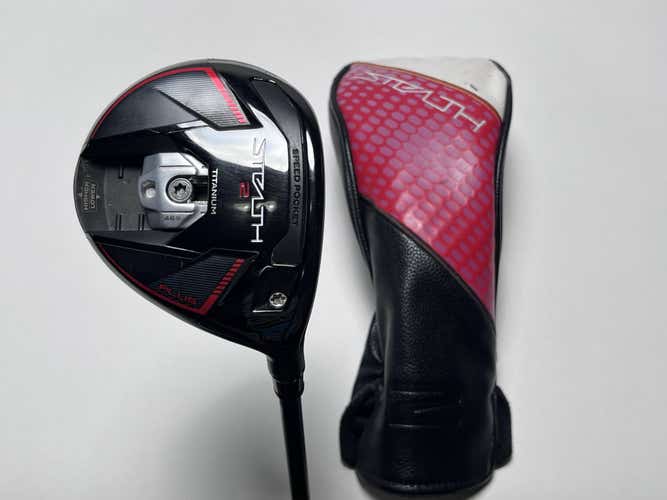 TaylorMade Stealth 2 Plus 3 Fairway Wood 15* HZRDUS Yellow 6.5 76g XStiff RH HC