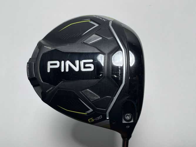 Ping G430 Max Driver 9* Tour 75g Stiff Graphite Mens RH Midsize Grip