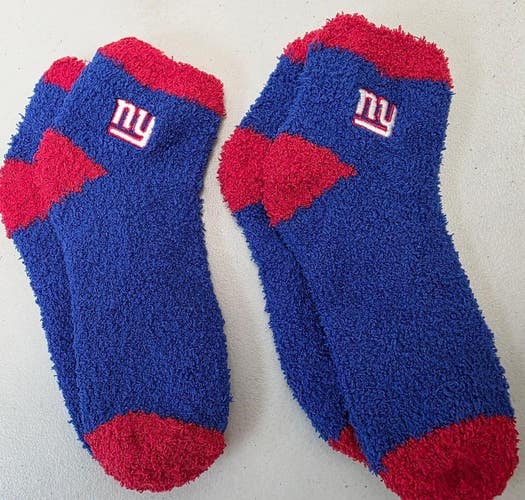 ST2 Mens NFL NEW YORK GIANTS Crew Socks Lot of 2 Pair MEDIUM New