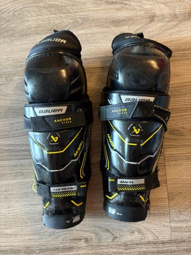 Youth Bauer Supreme Mach Shin Pads 10" (Used)