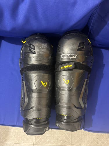 Senior Bauer Supreme Mach 13" Shin Pads (Used)