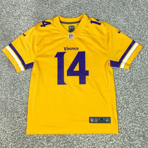Minnesota Vikings Jersey Kids Medium Nike Yellow Stefon Diggs 14 Football NFL