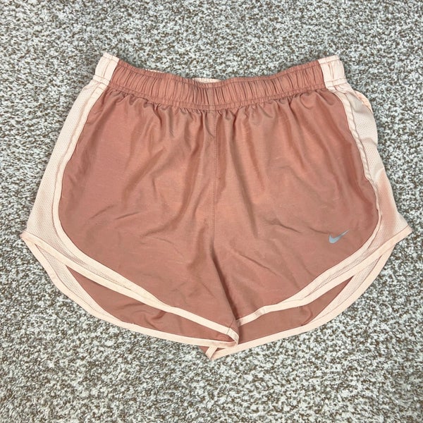 Nike Shorts Womens Small Pink Running Dri FIT Athletic Lined Activewear Tempo