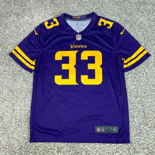 Minnesota Vikings Jersey Mens Large Purple Nike Football Dalvin Cook Color Rush