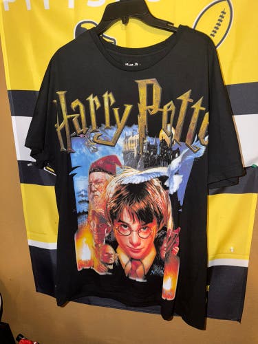 Harry Potter & The Sorcerer’s Stone Movie Graphic T Shirt Men’s Size XXL New