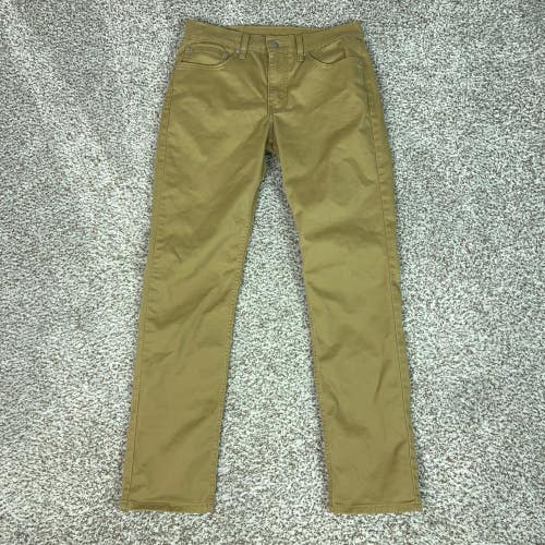 Levis 511 Pants Mens 31x32 Khaki Tan Slim Fit Casual Chino Basic Office Work