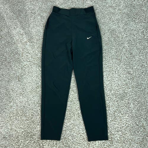 Nike Pants Women Small Black Dri FIT Training High Rise Tapered Joggers Athletic